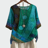 Minkštas marškinėliai su meniniu dizainu