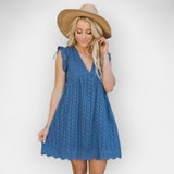 Vasaros Suknelė su Paslėptu Šortuku ir Kišenėmis