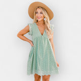 Vasaros Suknelė su Paslėptu Šortuku ir Kišenėmis