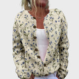 Elegantiškas Megztas Liemenė su Raštu