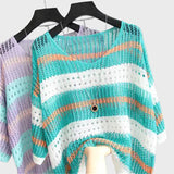 Lengvas Megztas Topas su Atidarymais