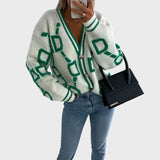 Modernus Megztinis su Geometriniu Raštu