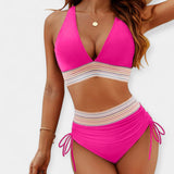 Aukštos Juosmens Bikini su Palaikymu