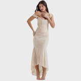 Beatričė | Drapuota korsetinė suknelė