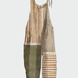 Retro jumpsuit su plačiomis kojomis