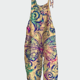 Retro jumpsuit su drugelio spauda – Patogumas ir stilius kiekvienai progai