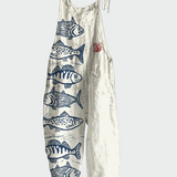 Retro gėlių jumpsuit