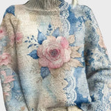 Elegantiškas Megztinis su Nėrinių Detalėmis