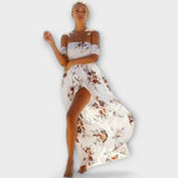 Francisca - Boho stiliaus midi suknelė