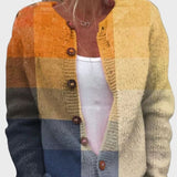 Megztinis be rankovių su geometriniu raštu