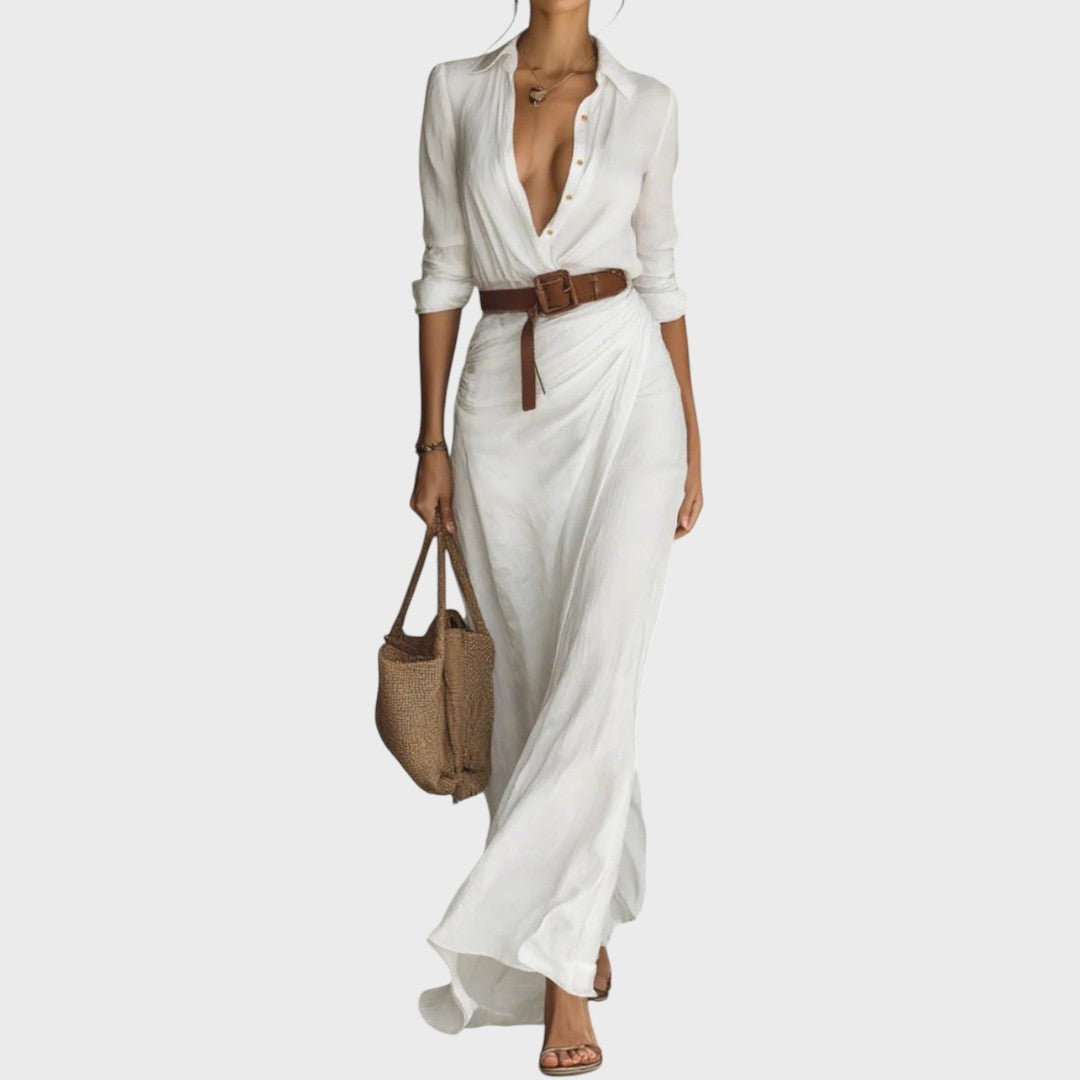 Jasna | Ilga suknelė su diržu