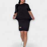 Lídia - Elegantiška Prigludusi Suknelė