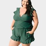 Maudymosi kostiumėlis su Volanais ir Krūtinės Parama