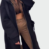 Ilgas Paltas su Kapišonu