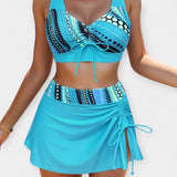 Paplūdimio bikini sijonas