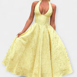 Minkštas Suknelė su Atvira Nugarą ir Korseto Dizainu