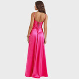 Petronėlė | Juoda nėriniuota žavinga ilga suknelė