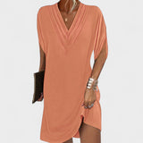 Helena - Elegantiška Suknelė su Atviromis Rankovėmis