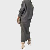 Teofilė | Suknelė su derančiu golfu