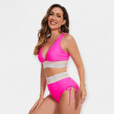 Aukštos Juosmens Bikini su Palaikymu