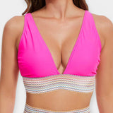 Aukštos Juosmens Bikini su Palaikymu