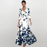 Inês - Elegantiškas moteriškas suknelė su rankovėmis